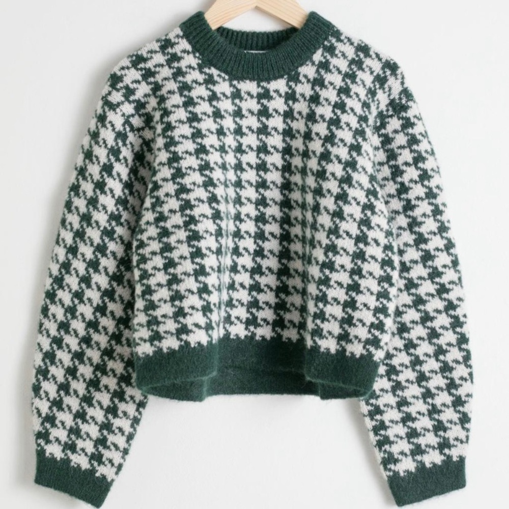 & Other Stories Houndstooth Sweater